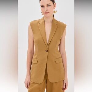 Ulla Johnson Joelle Longline Vest
Color: Fawn NWT
